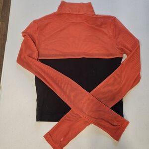 I.AM.GIA Red and Black Crop Top